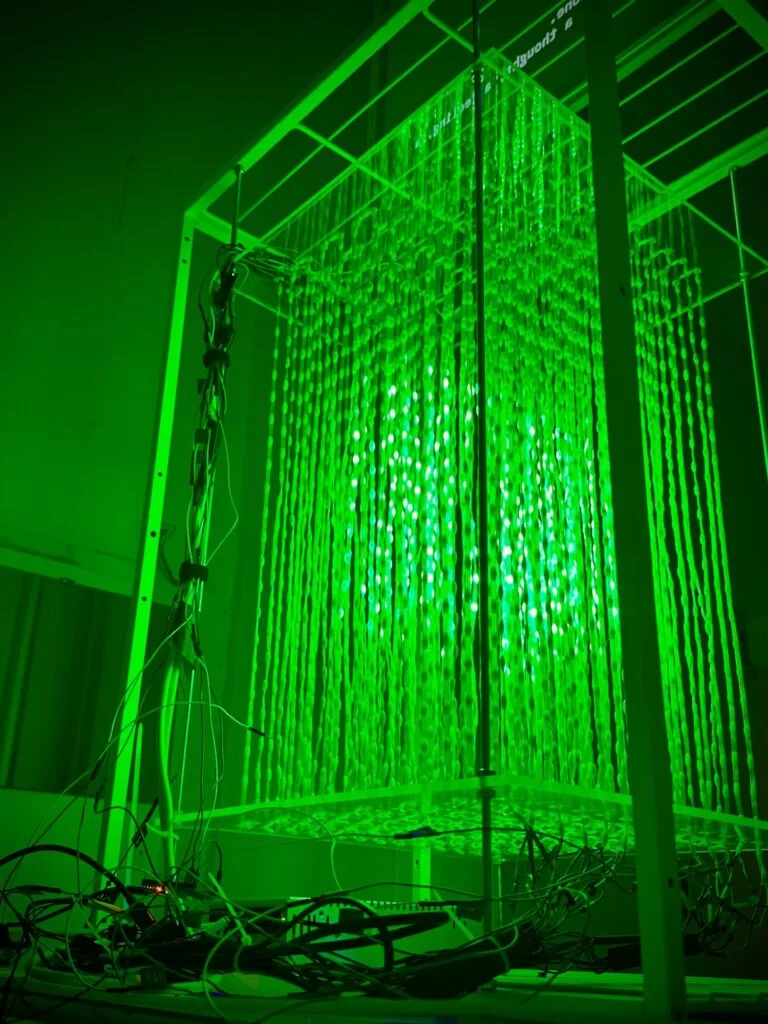 Volumetric LED Display, by Sfæ